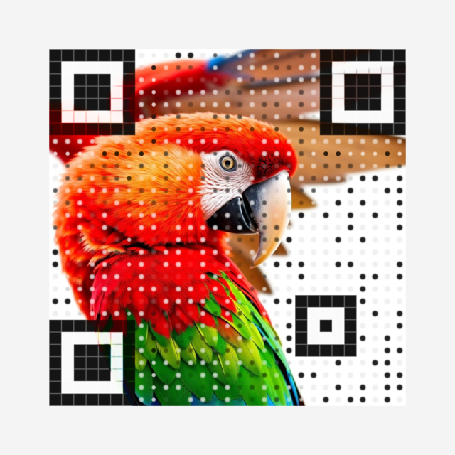 Animated art QR example